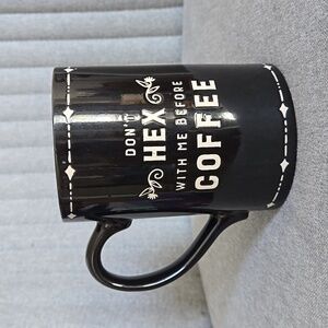 Joann's Fabric Coffee Mug "Don't Hex With Me Before Coffee", Halloween 2024, EUC